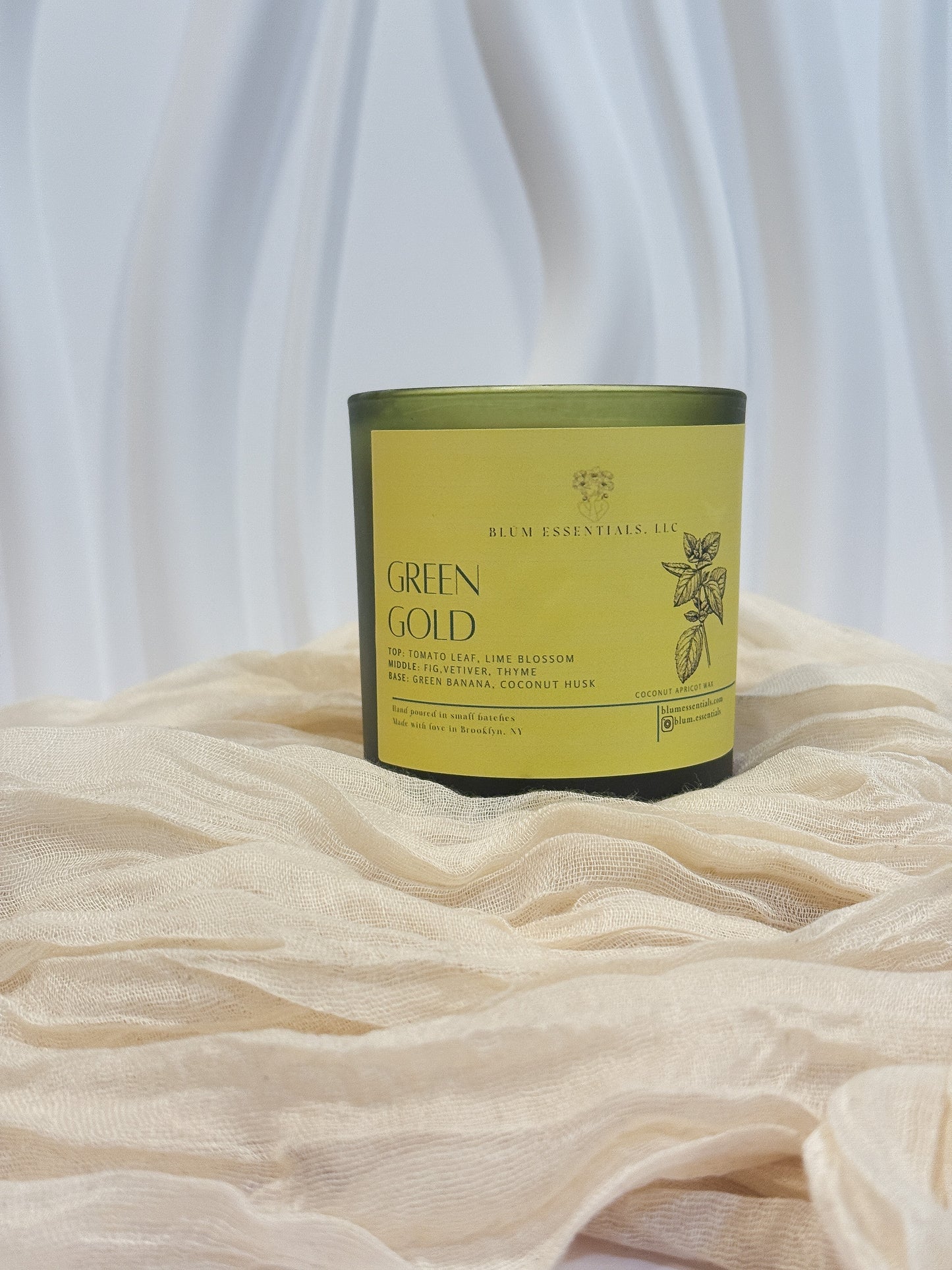 "Green Gold" Candle